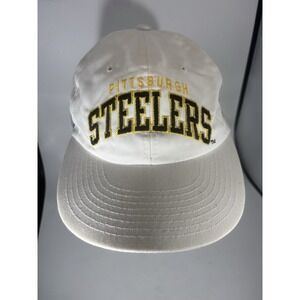 Vintage 90's Pittsburgh Steelers Starter Arch Spellout Logo Snapback Hat Men's